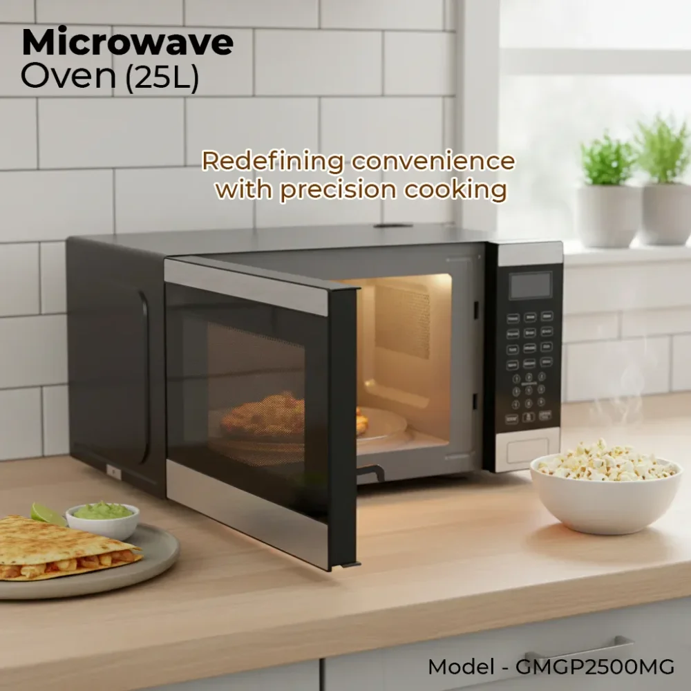 Gplus 25L Solo Microwave Oven with 145 Auto Cook Menus - Electronics & Electrical by Garuda Mart India Pvt. Ltd.