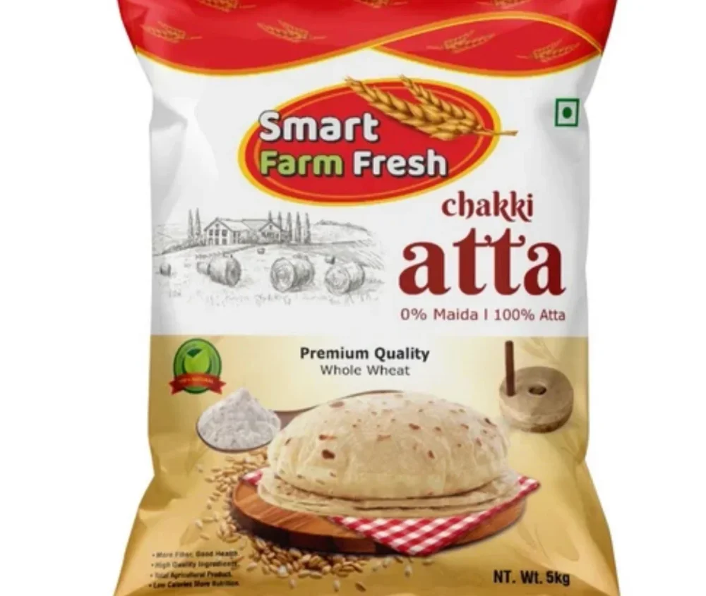 Smart Farm Fresh 5 kg Whole Wheat Chakki Atta Bag - Food & Agriculture by Sachchiya Agro Food Production