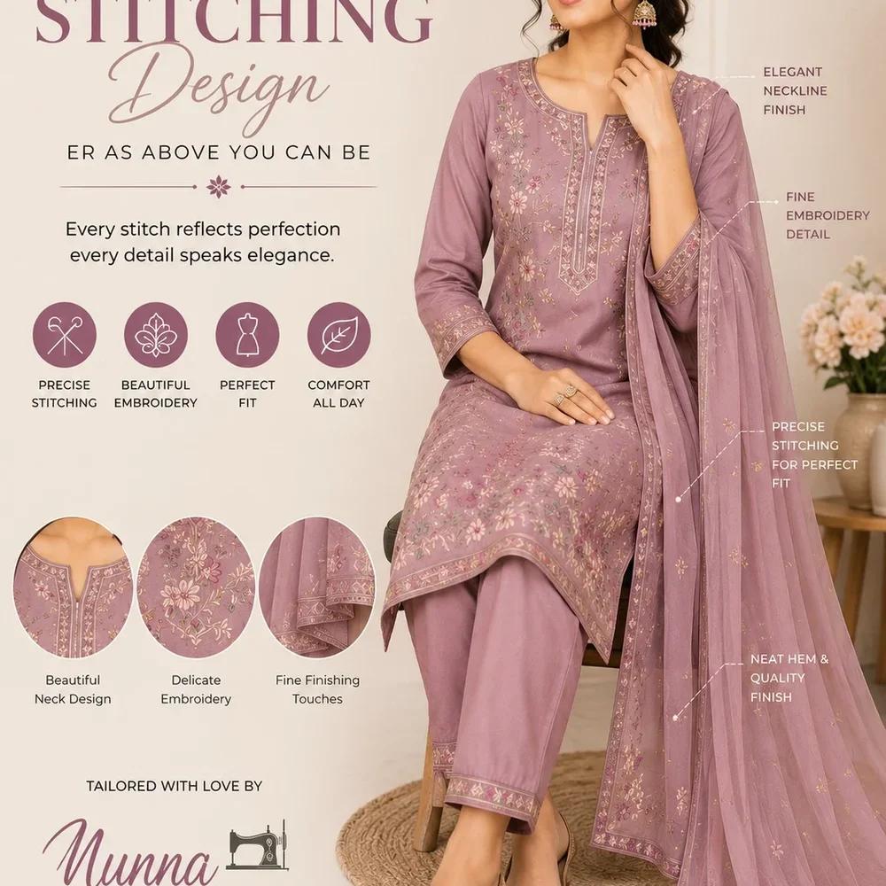 Designer Salwar Suit Stitching for Festive Occasions - Business & Professional Services by Munna Ladies Tailor