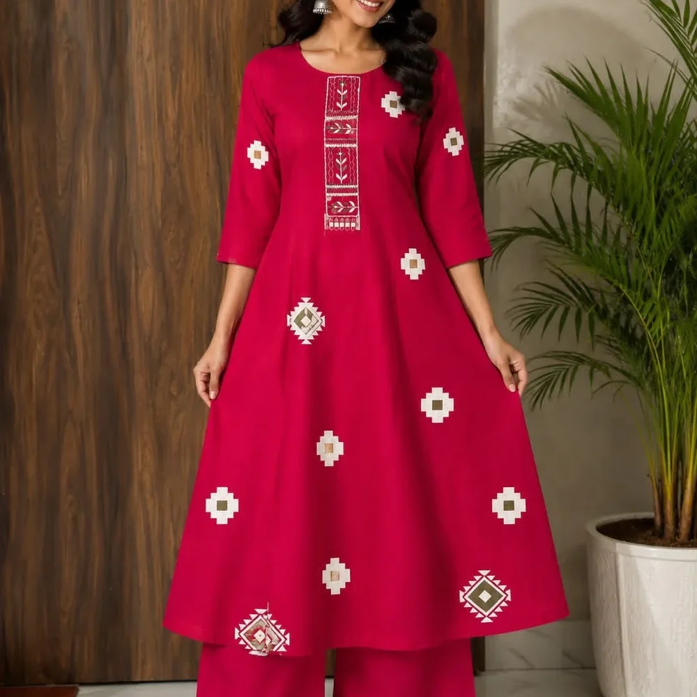 Festive Wear Palazzo Kurti Set - Textiles & Apparel by Premium Collections
