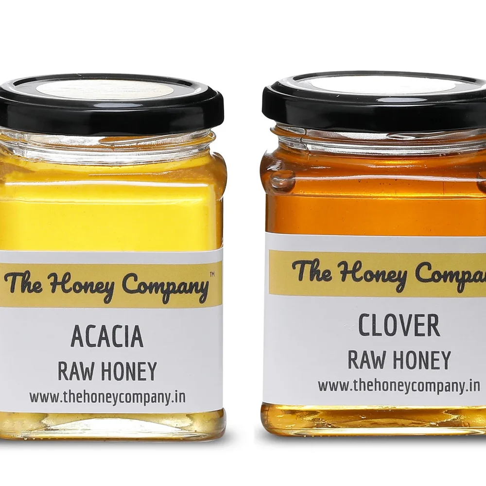 Acacia Raw Honey and Clover Raw Honey Combo Pack - Food & Agriculture by Alpalair Wellness Pvt. Ltd.