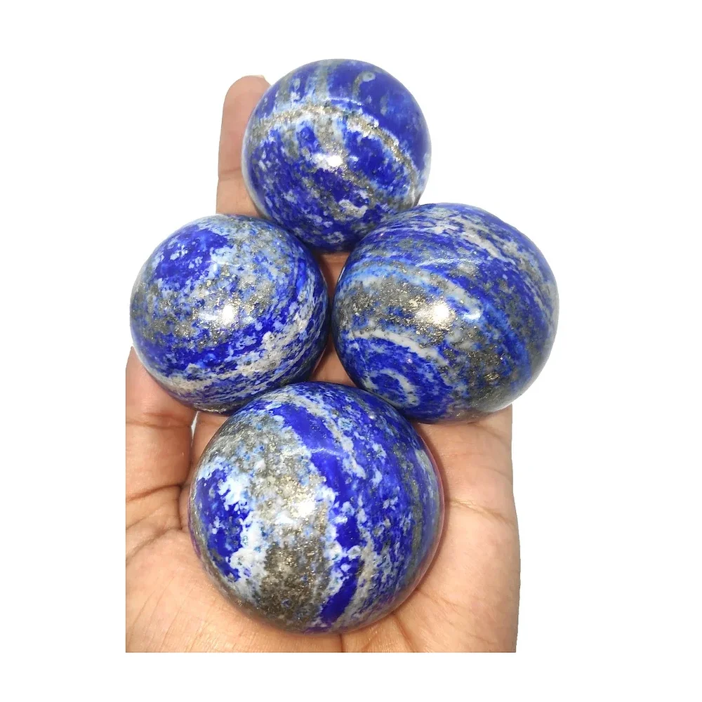 Lapis Lazuli Spheres - Home & Kitchen by Zairish Global