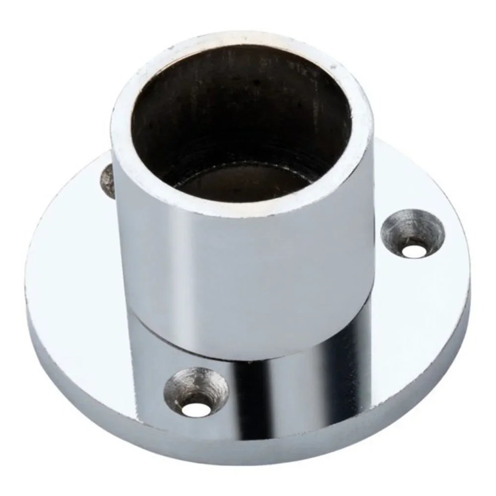 Aluminium Round Single Side Flange Curtain Bracket - Metals & Alloys by Insha Lock Pvt. Ltd.