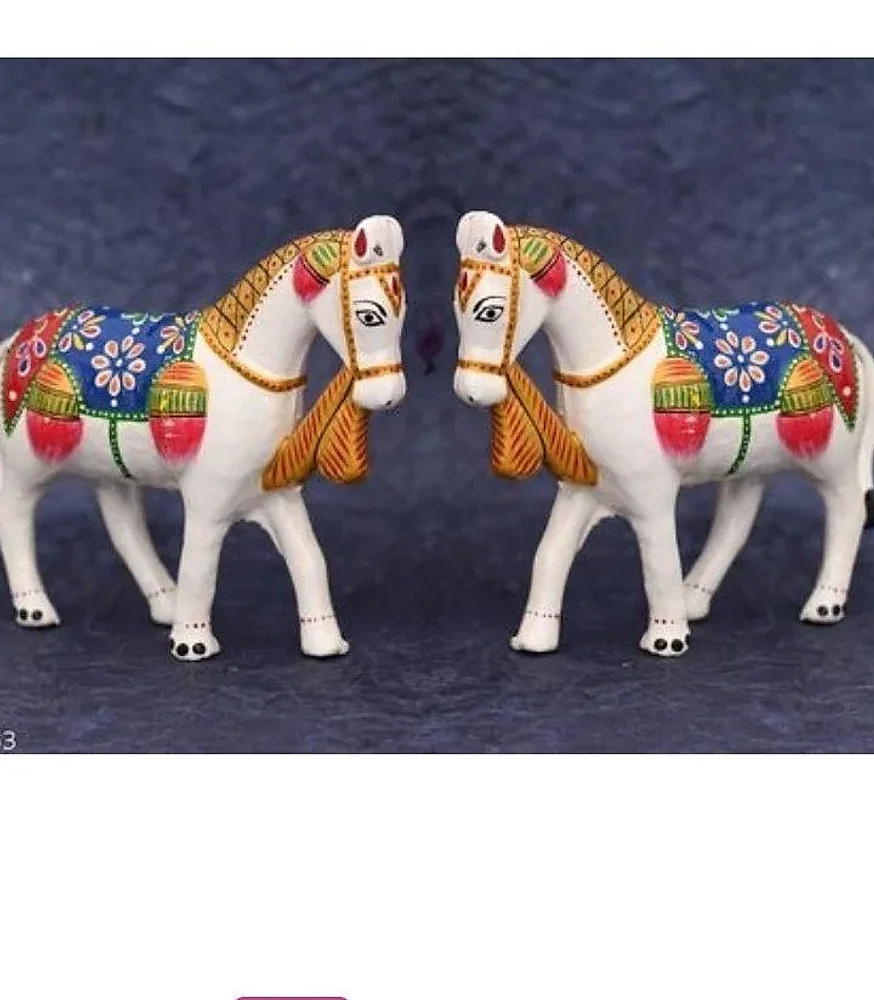 Fiber Animal Theme Figurine Showpiece (6'') - Home & Kitchen by Lav Craft