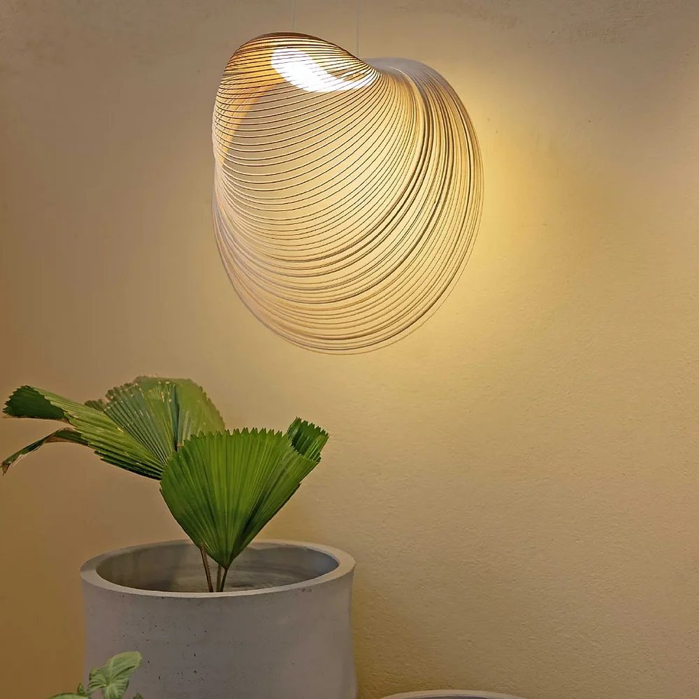 Wood Pendant Light - Furniture & Interiors by Wooden Owl Design Pvt. Ltd.