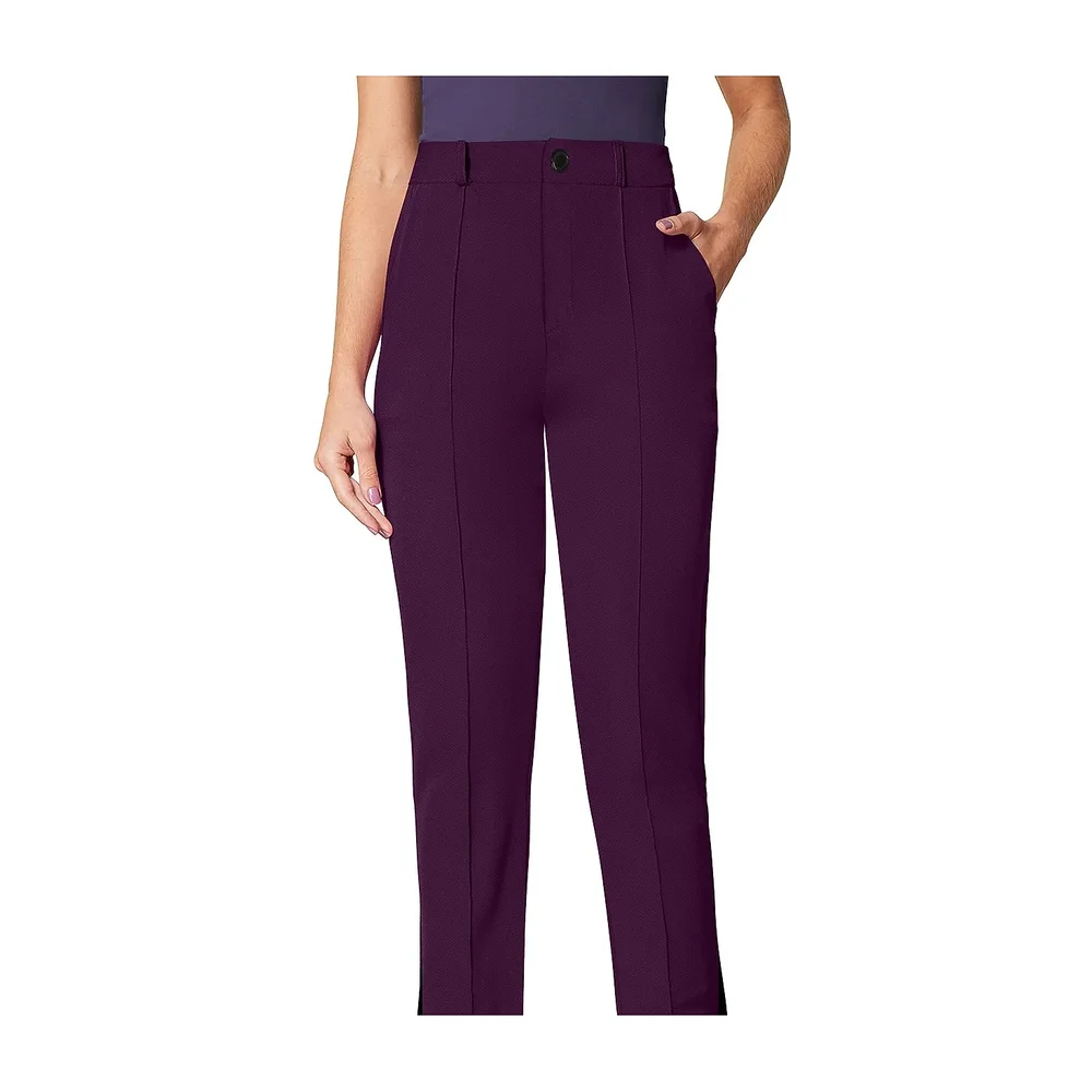 Women's XL Wine Color Polyester Knitting Pant - Textiles & Apparel by Cara Exim