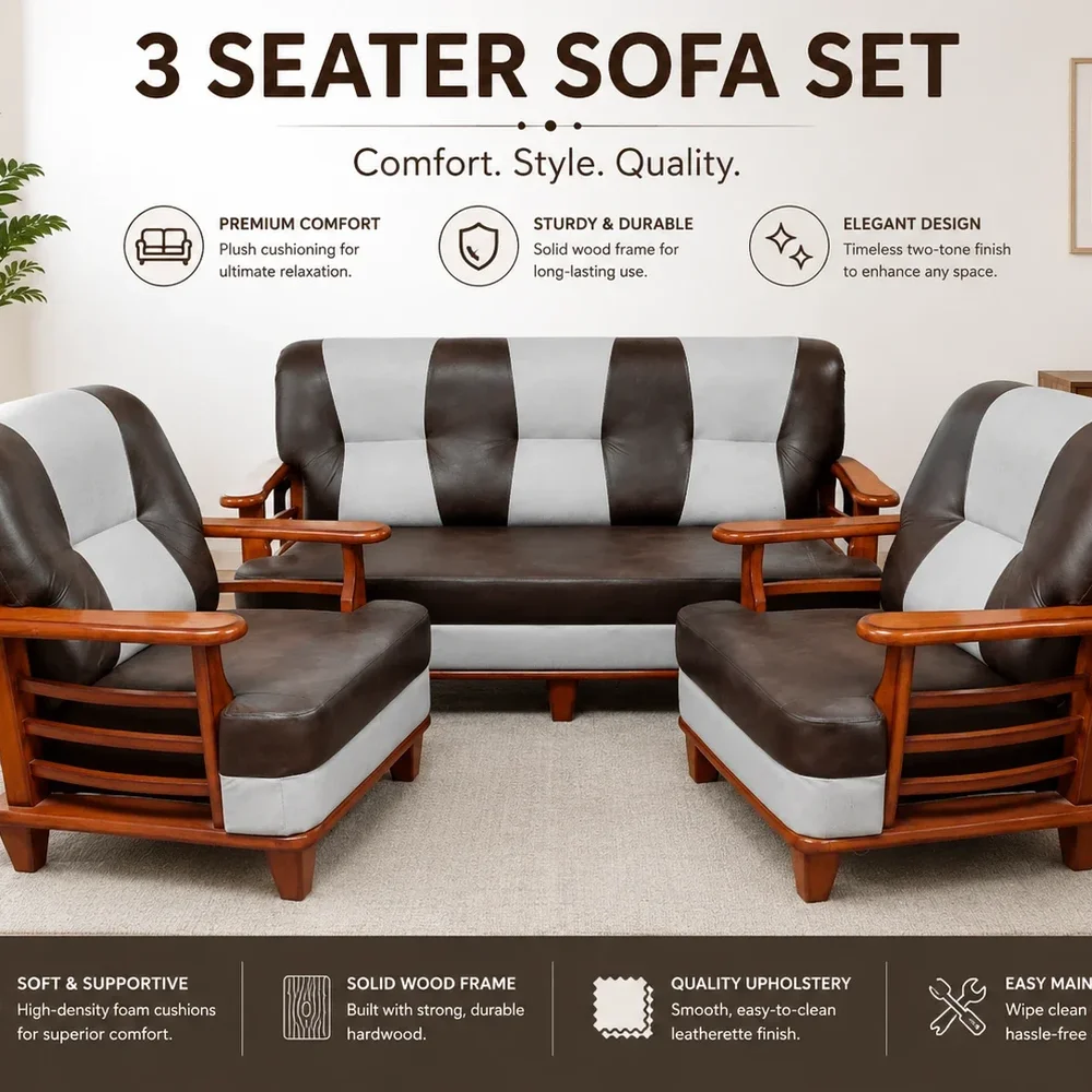 3 Seater Sofa Set - Furniture & Interiors by Asa Home Needs