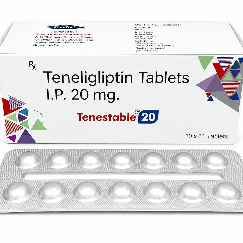 Teneligliptin 20 mg Film-Coated Tablets - Healthcare & Medical by Prector Lifesciences