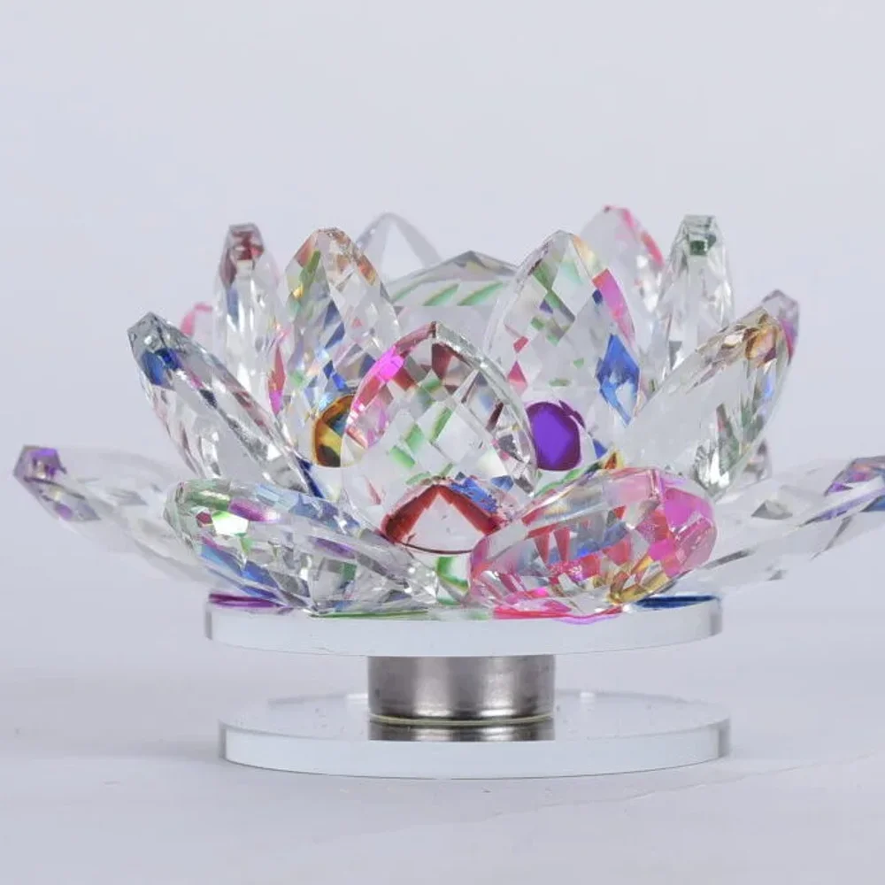 Rotating Floral Crystal Sculpture - Home & Kitchen by Deewin Dreamz