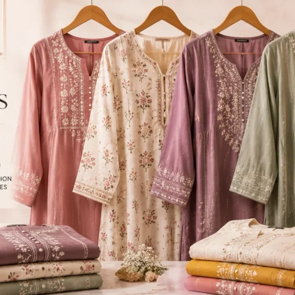 Custom Kurti Stitching Service - Textiles & Apparel by Lubna Boutique