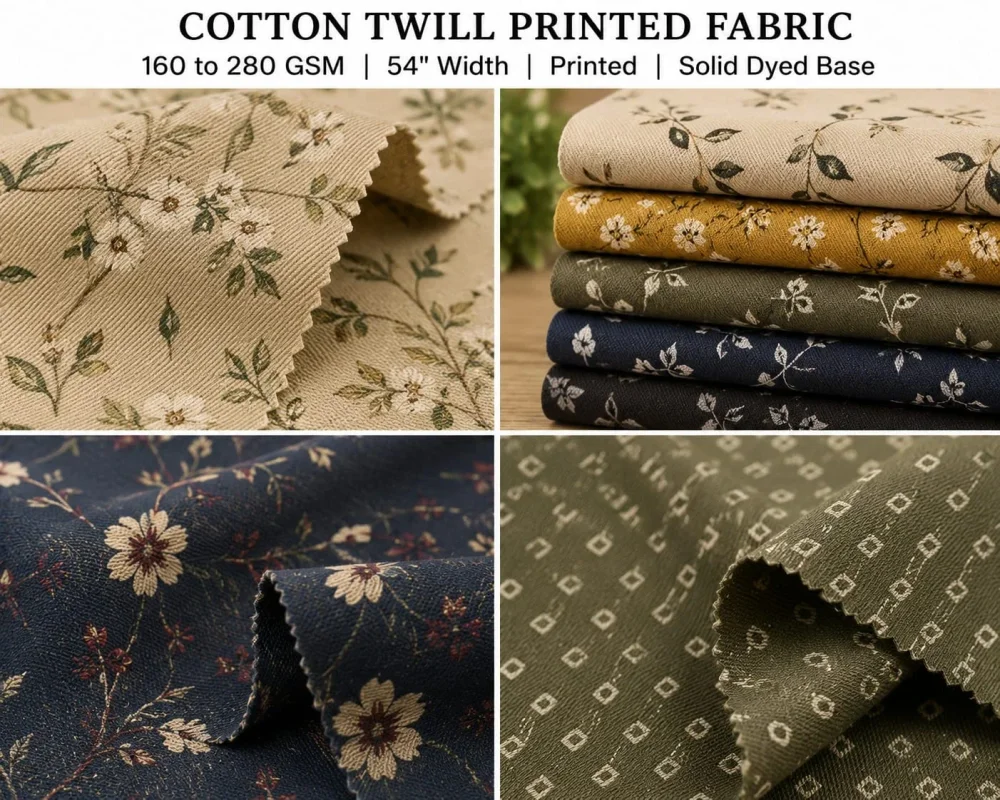 Cotton Twill /Drill Fabric - Textiles & Apparel by Weavon Tex India