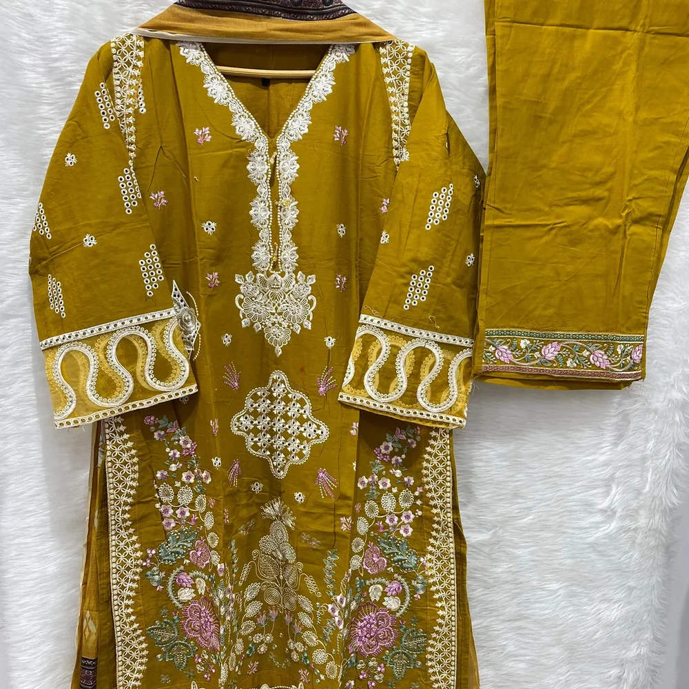 Embroidered Digital Print Festive Suit Set - Textiles & Apparel by Ayzel Pvt. Ltd.