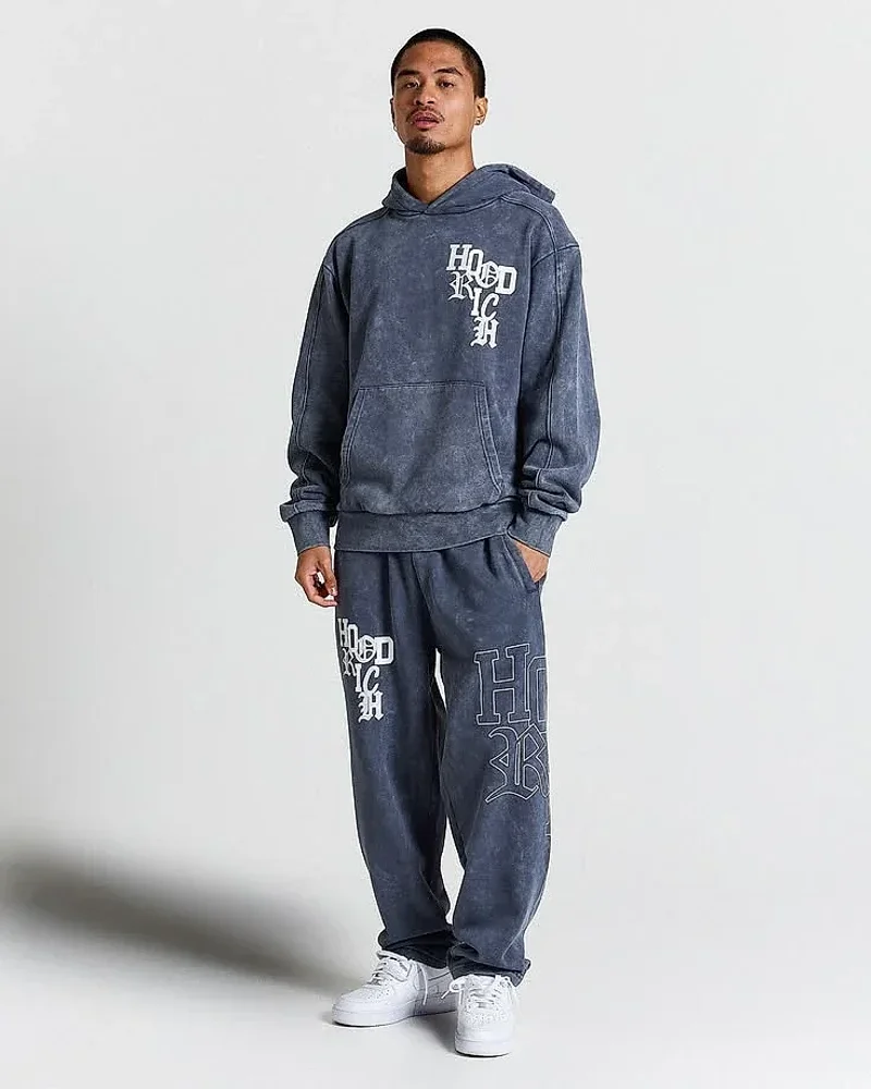 Men's Hooded Fleece Tracksuit - Textiles & Apparel by Krishna Instyle