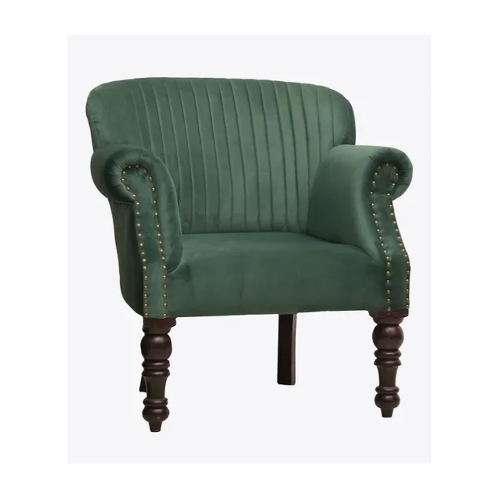 Tufted Back Padded Armchair - Furniture & Interiors by Wooden Owl Design Pvt. Ltd.