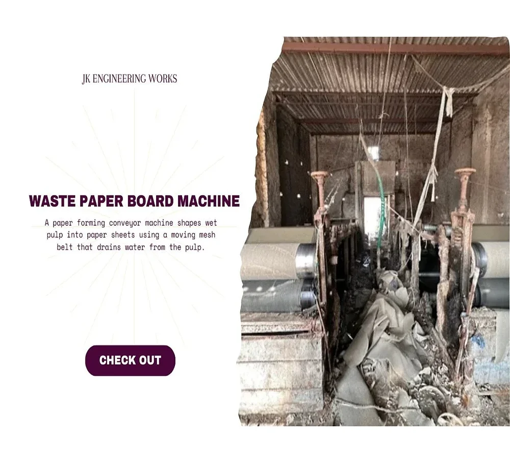 Mild Steel Waste Paper Recycling Machine - Machinery & Equipment by JK Engineering Works