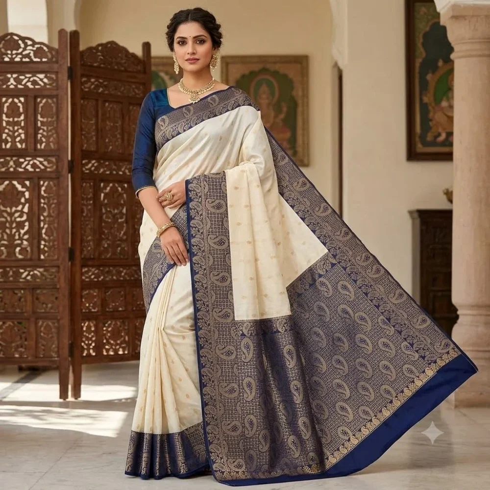 Kanchipuram Saree - Textiles & Apparel by F.F Collection
