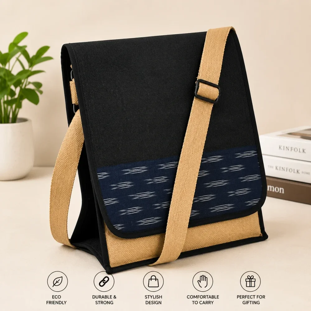 Sling Bag Size 12/12/5 Size - Footwear, Bags & Leather Goods by Trendy Jutes