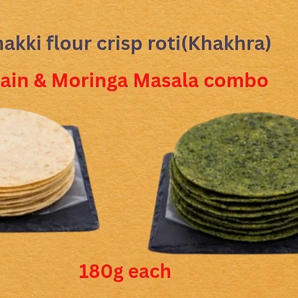 Moringa Masala and Plain Khakhra Combo - Food & Agriculture by Kastur Food Products