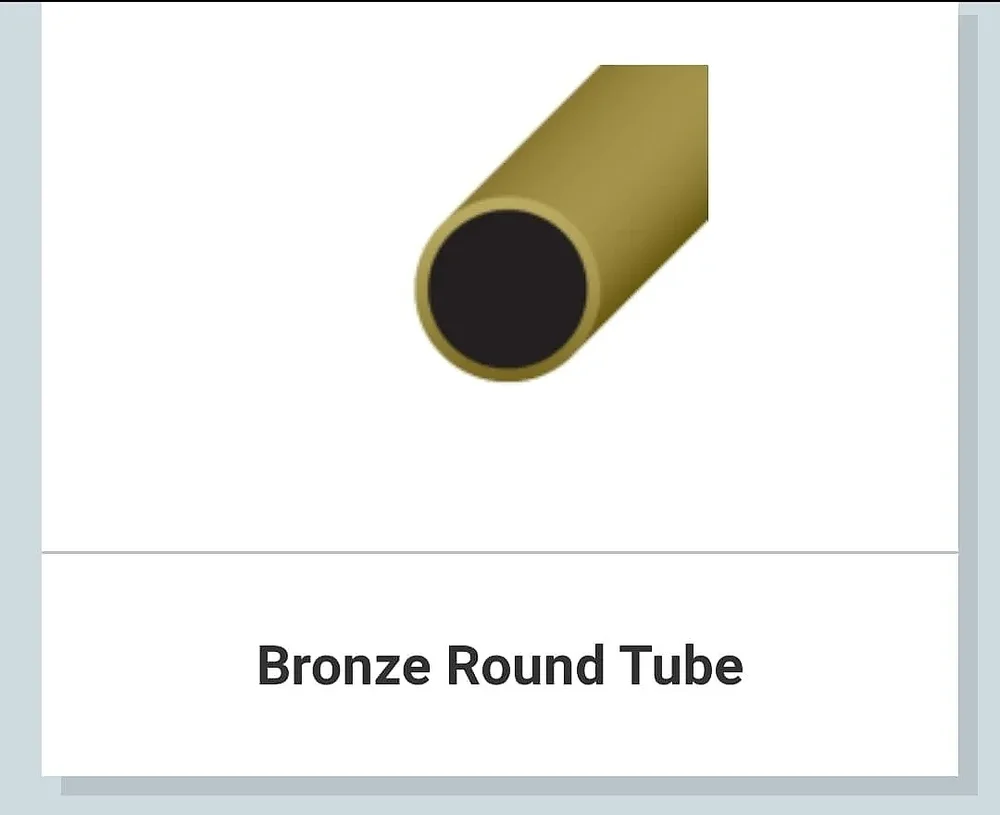Bronze Round Tube - Metals & Alloys by Hind Corp.