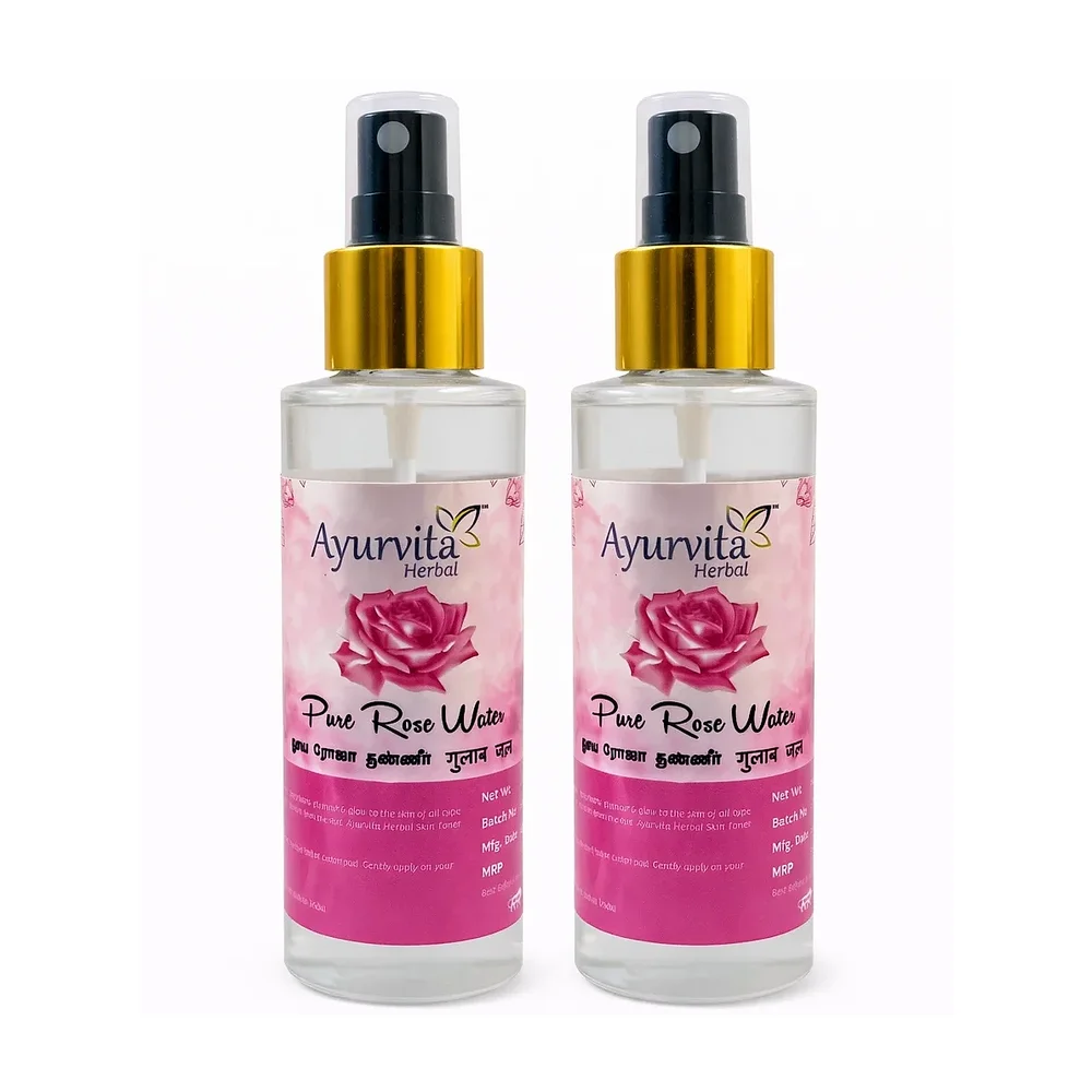 Herbal Rose Water Skin Toner 200 ML - Beauty & Personal Care by Ayurvita Life Pvt. Ltd.