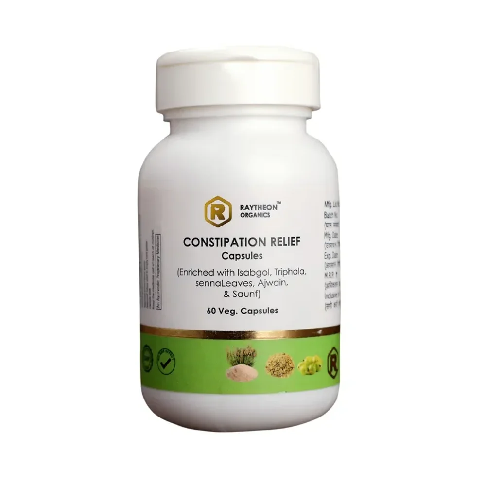 Raytheon Organics Ayurvedic Constipation Relief Capsules - Healthcare & Medical by Raytheon Organics