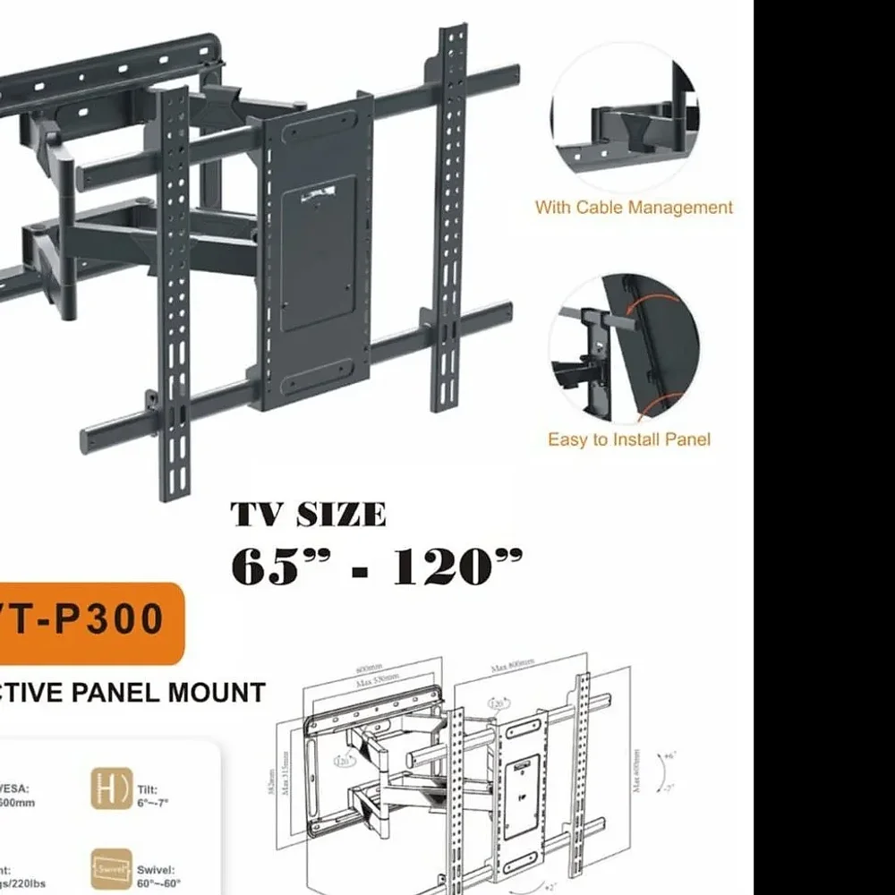 Audiovan AVT-P300 Interactive Flat Panel Movable Bracket - Electronics & Electrical by Audiovan Tech Mumbai