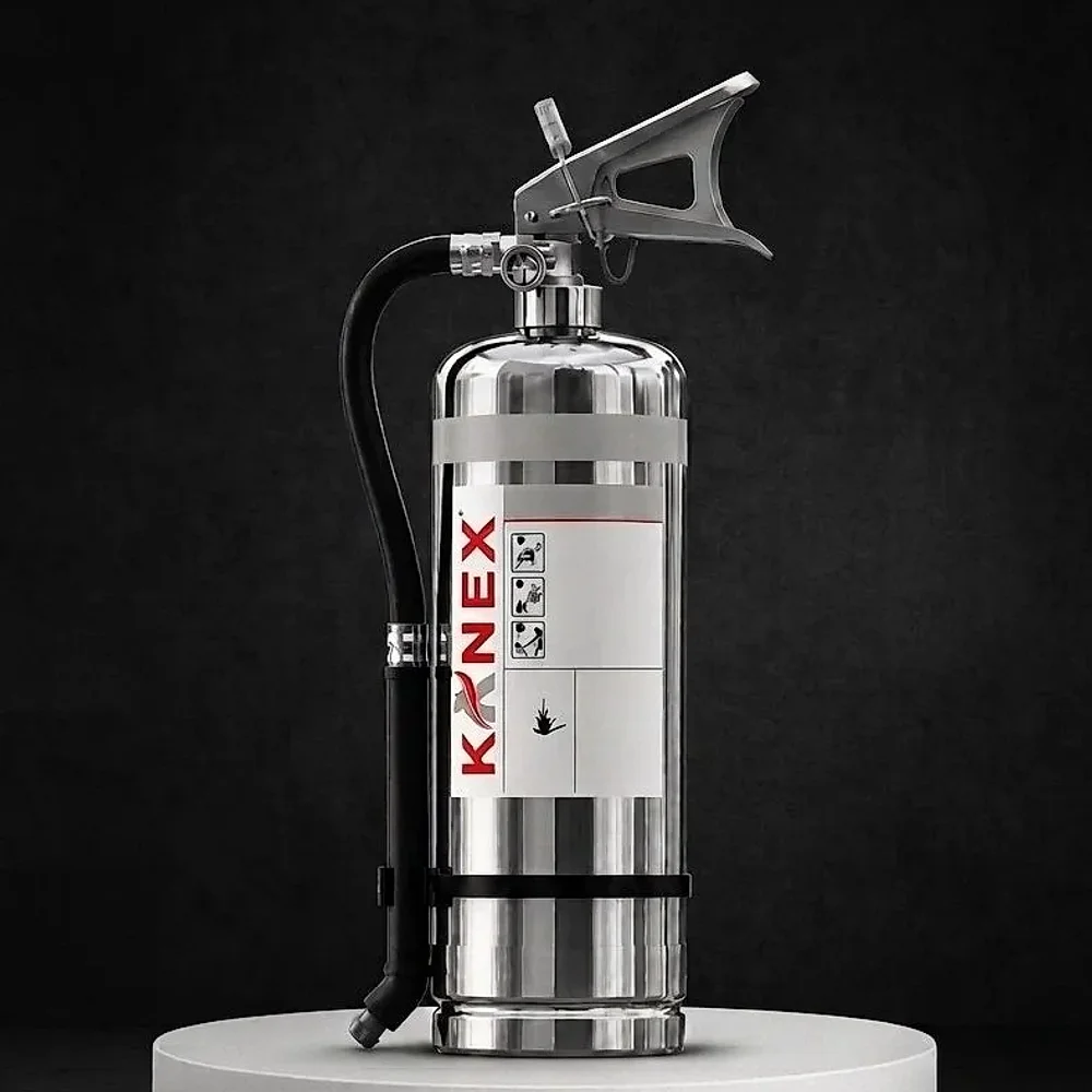 Safe Pro 4 kg Wet Chemical Stainless Steel Fire Extinguisher - Construction & Building Materials by Setout Fire Controls