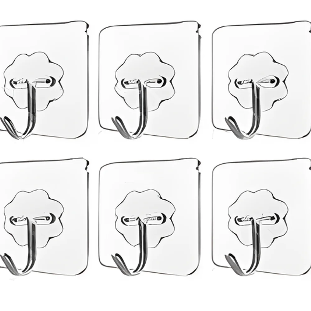 Decorative Flower Self-Adhesive Hooks - Home & Kitchen by Vishva Guru Traders