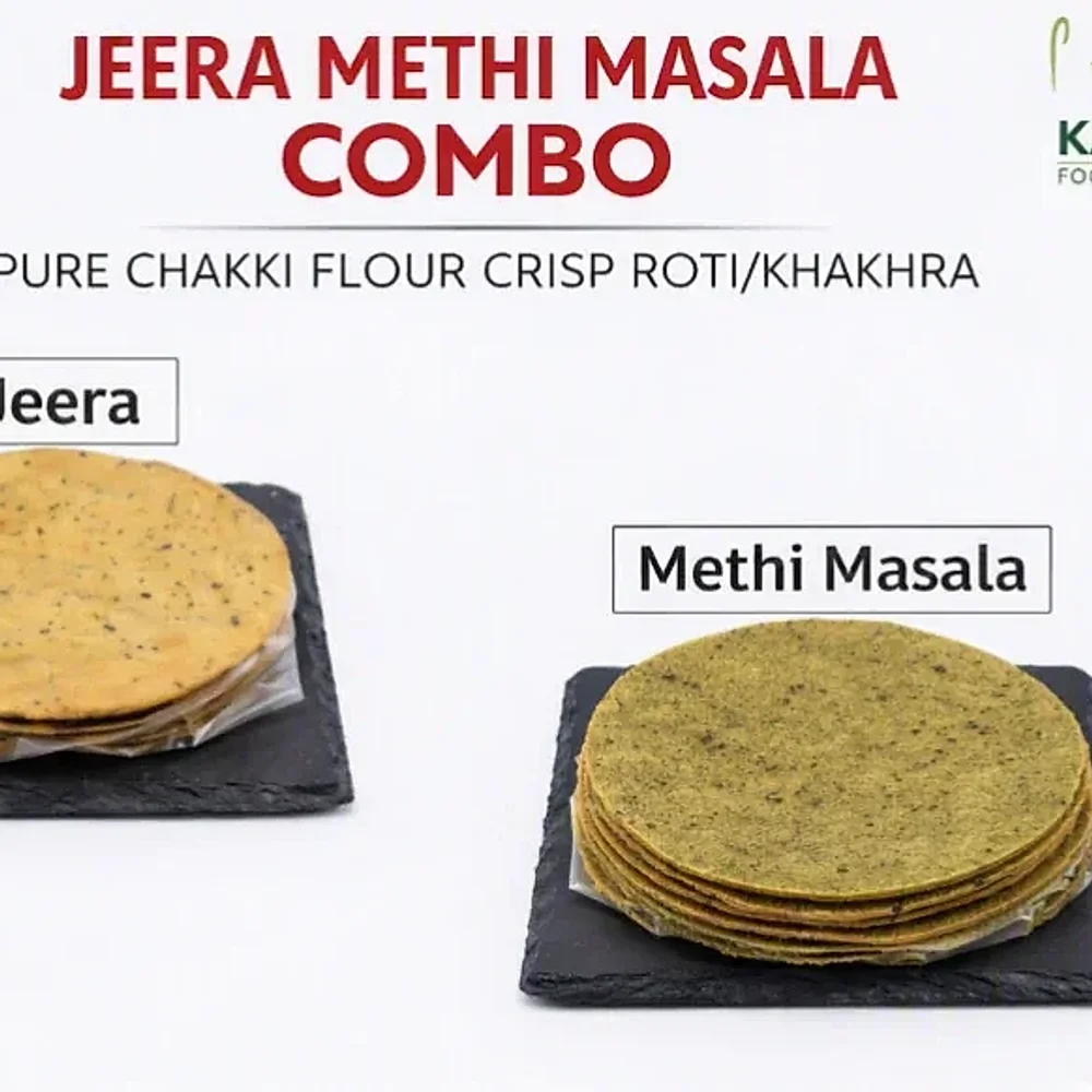 Crispy Methi Jeera Khakhra - Food & Agriculture by Kastur Food Products