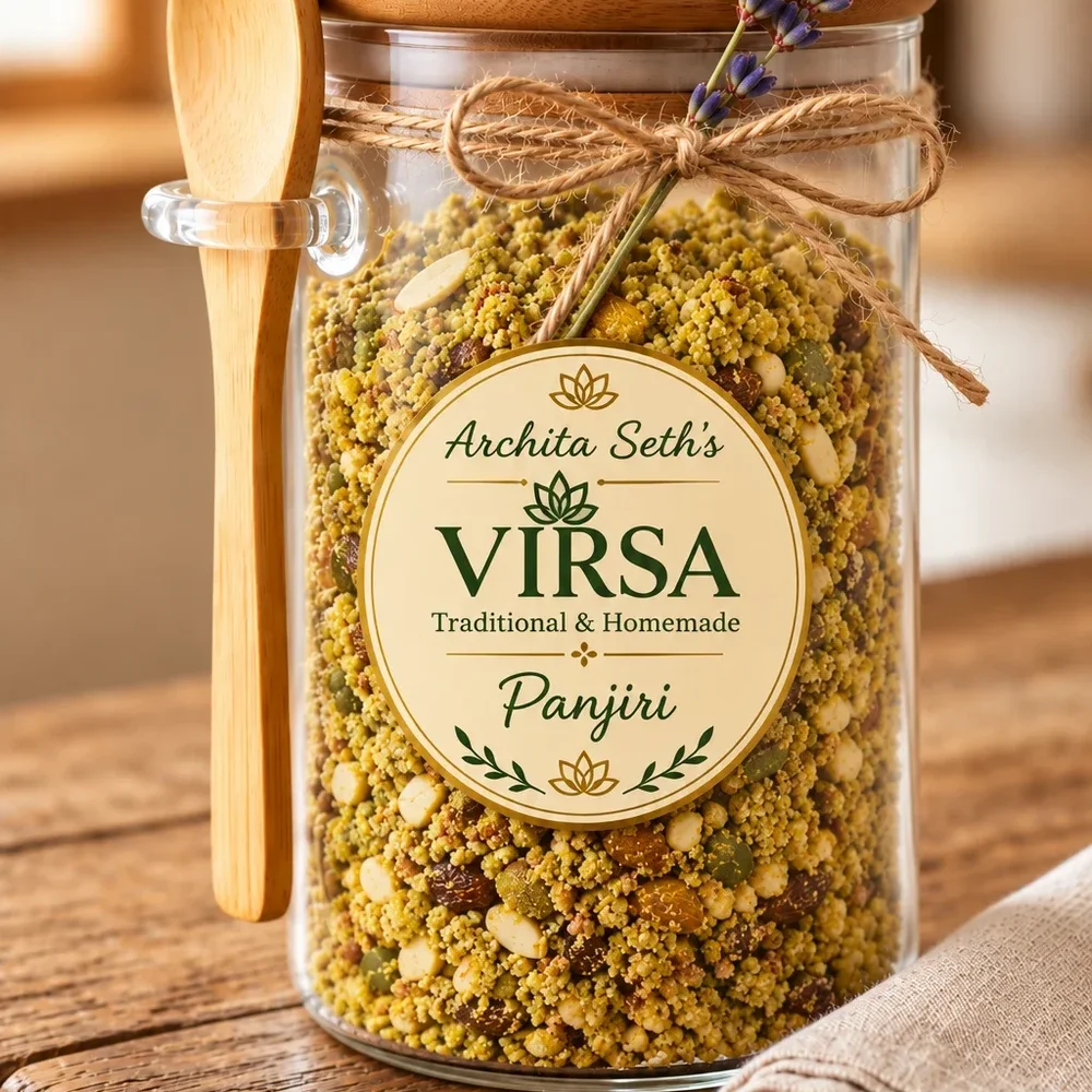 Green Moong Dal Panjiri 1kg Pouch - Food & Agriculture by Virsa