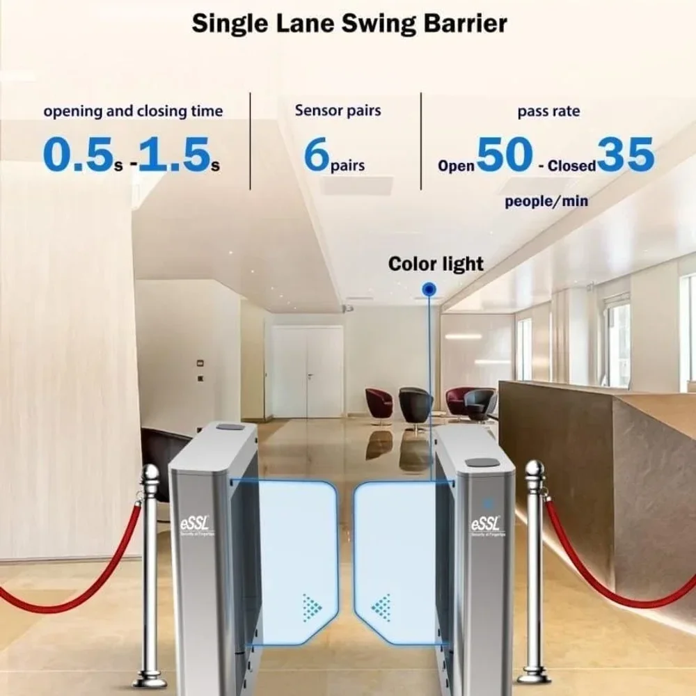 Essl Sb-Es-3216: Single Lane Swing Barrier - Electronics & Electrical by Core Technologies