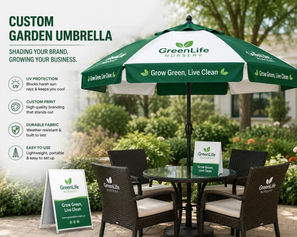 Custom Garden Umbrella - Home & Kitchen by GTM Executors Advertising