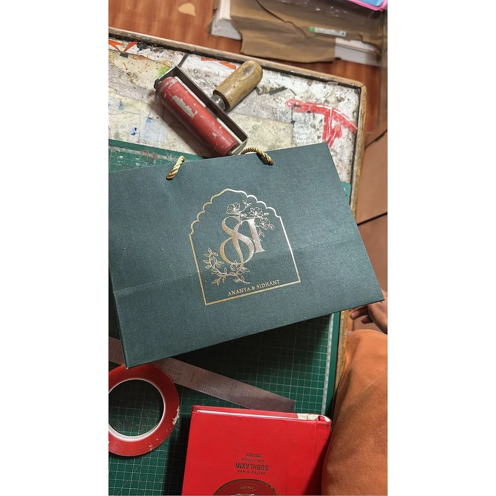 Eco-Friendly Handmade Paper Carry Bags - Paper & Stationery by Hindustan Handmade Paper Products
