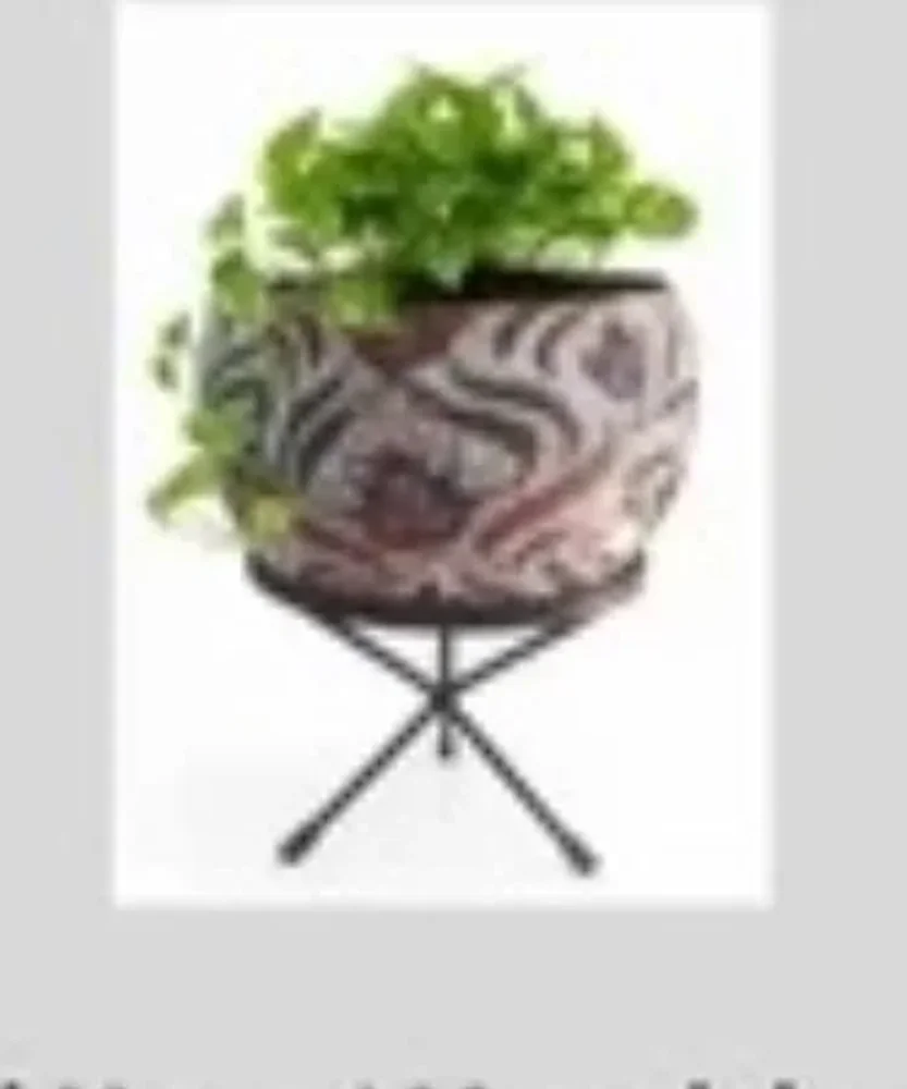 Painted Metal Flower Pot - Home & Kitchen by J&z Manufacturing Co.