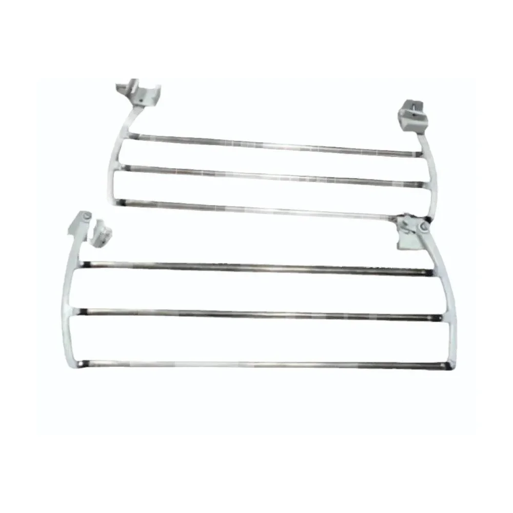 MS Collapsible Hospital Bed Side Railing, Polished - Healthcare & Medical by Medicom International
