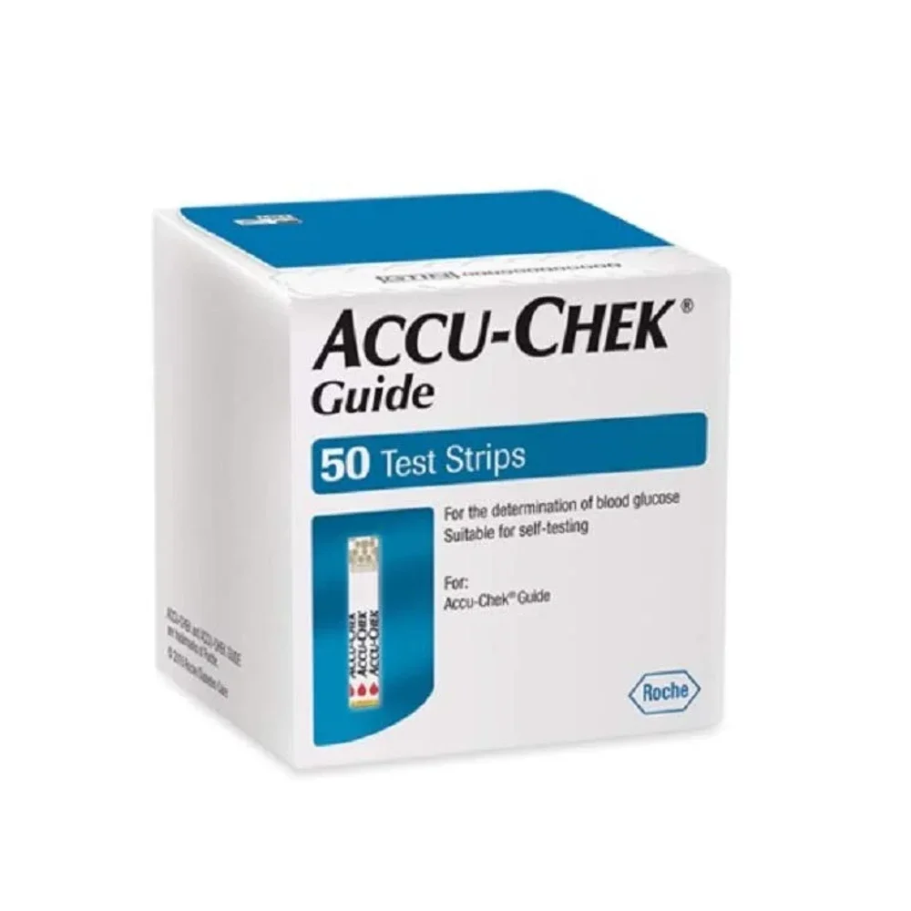 Accu-Chek Guide Blood Glucose Test Strips 50 Count - Healthcare & Medical by Accurate Surgicals