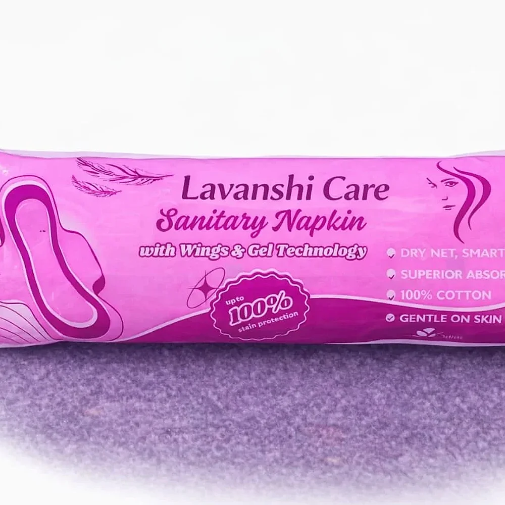Lavanshi Care Cotton Gel Core Sanitary Napkin with Wings - Beauty & Personal Care by Lavanshi Hygiene Care