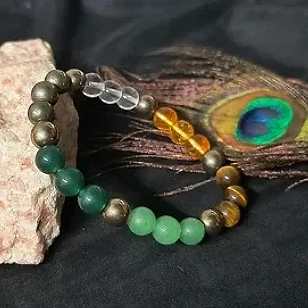 Multicolor Stone Crystal Bracelet - Gems & Jewelry by Sarah Agate