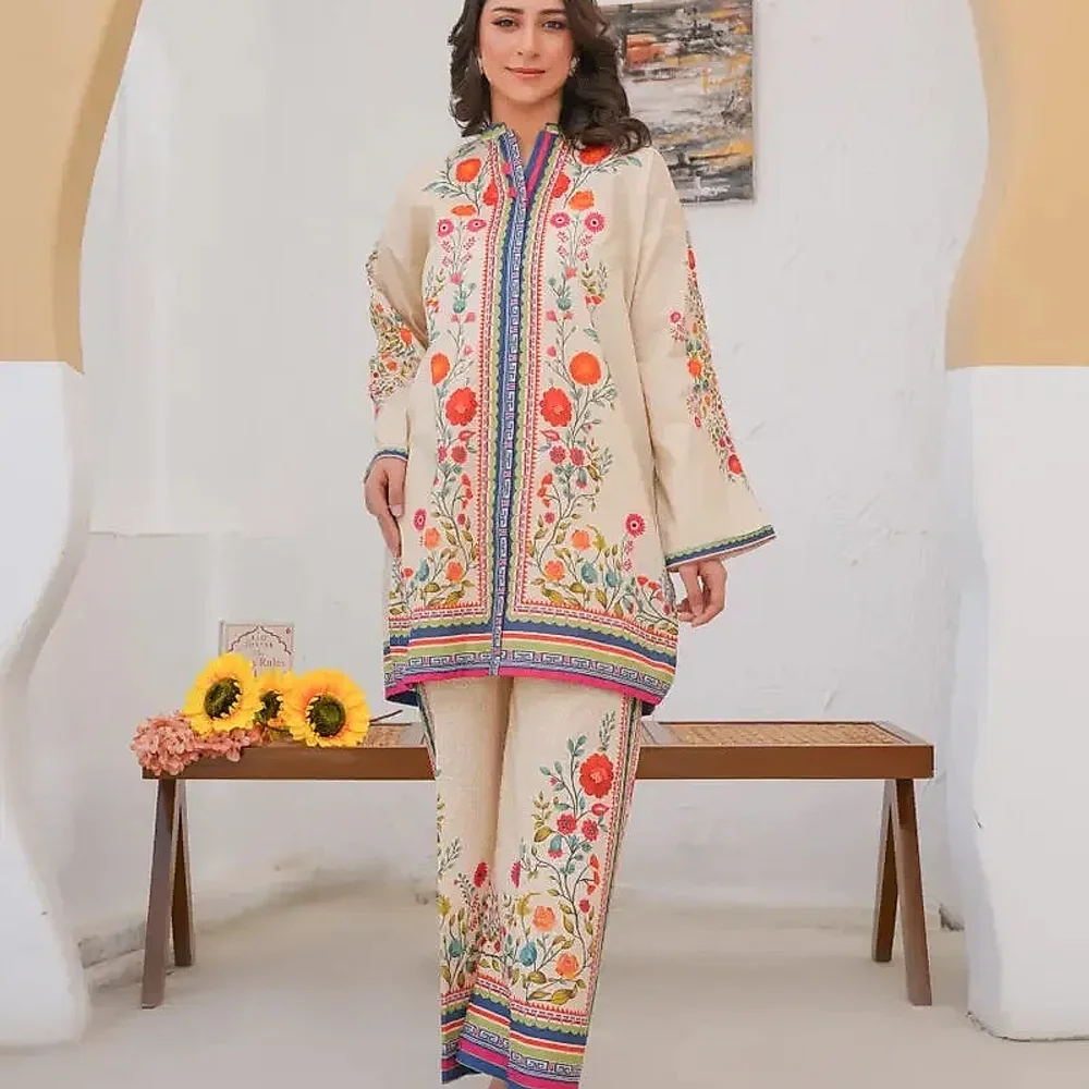 Digital Printed Crepe Kurta and Pants Set - Textiles & Apparel by Ayzel Pvt. Ltd.