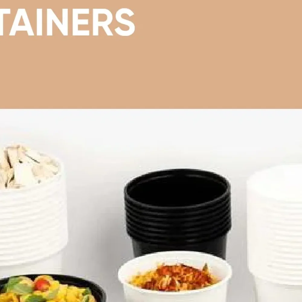 White Round Containers - Home & Kitchen by Keza Packs