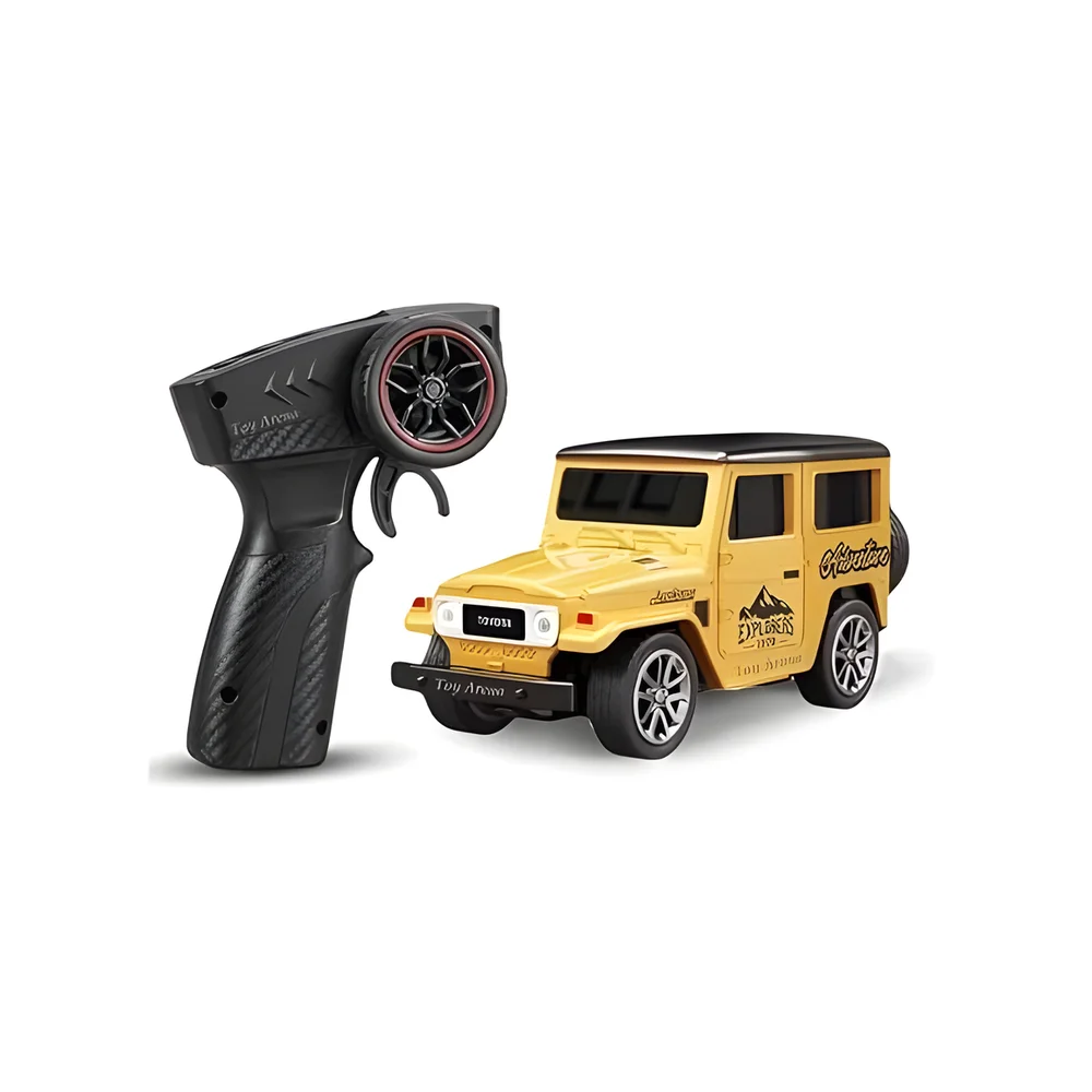 Toy Arena Mini Rc Alloy Die-Cast Suv Car 1:64 Scale (Fj Yellow) - Sports, Toys & Games by Unique Enterprises