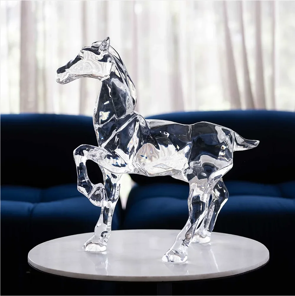 Horse Figurine Sculpture - Home & Kitchen by Wooden Owl Design Pvt. Ltd.