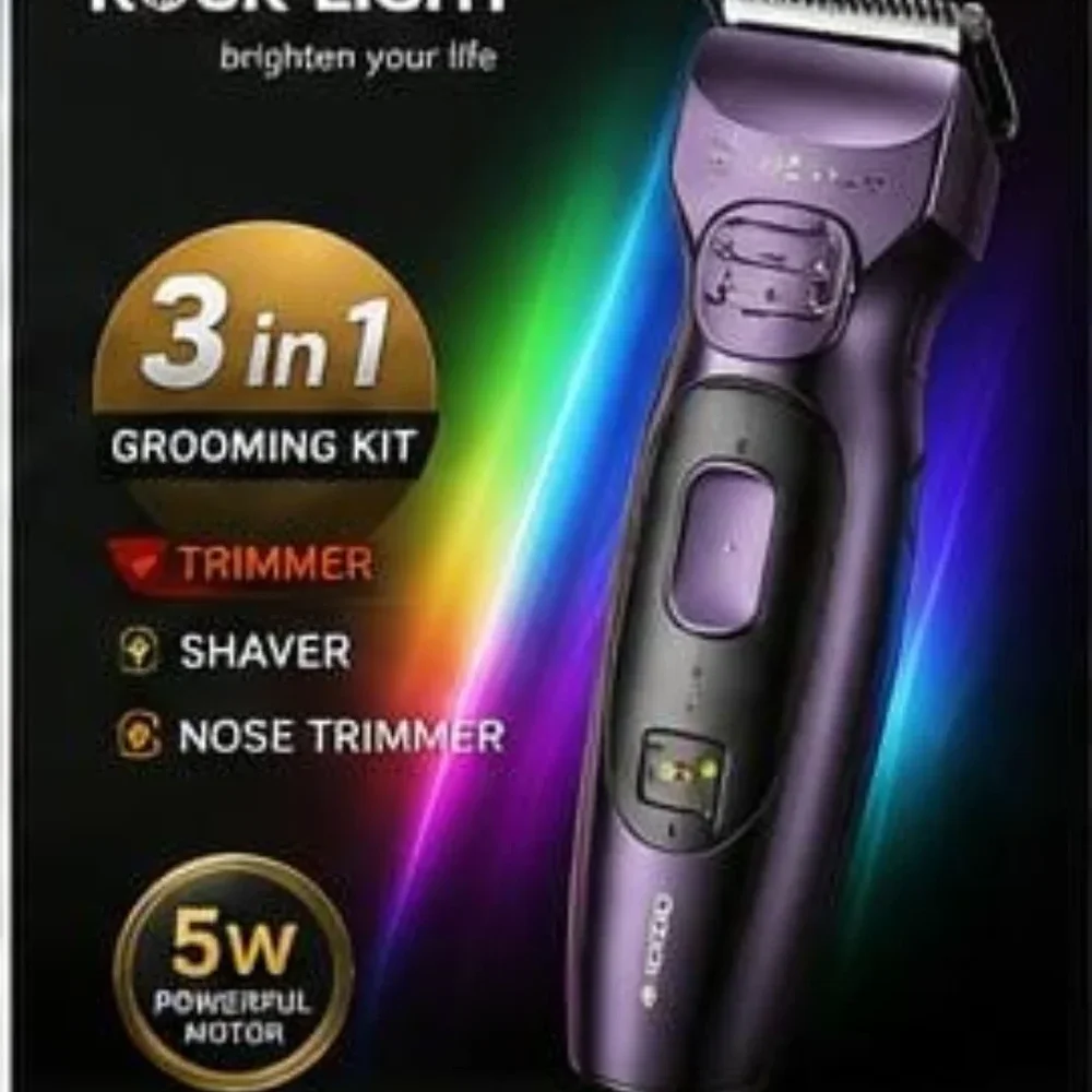 ROCK LIGHT RL-TM9193 3-in-1 Rechargeable Trimmer - Beauty & Personal Care by Famous Electronics and Trading
