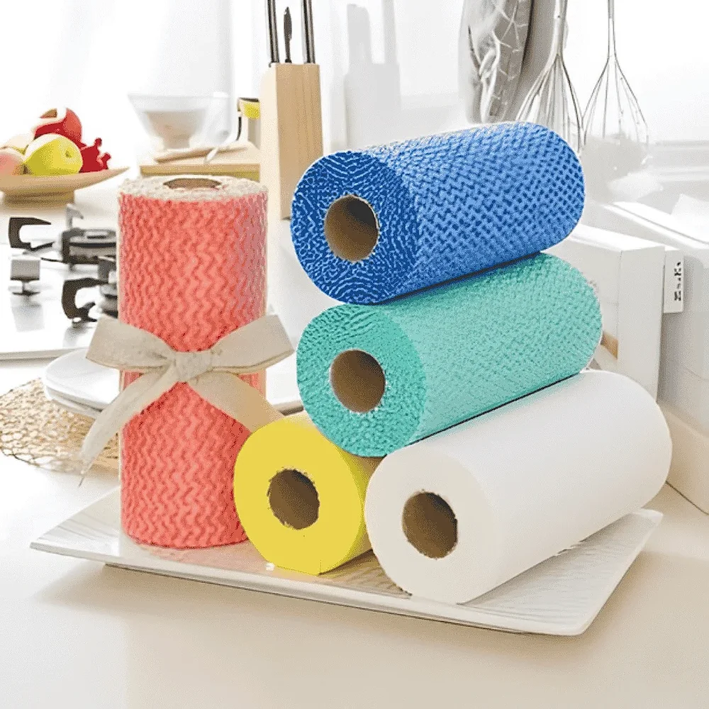 Spunlace Non Woven Kitchen Towel Roll - Paper & Stationery by Wecare