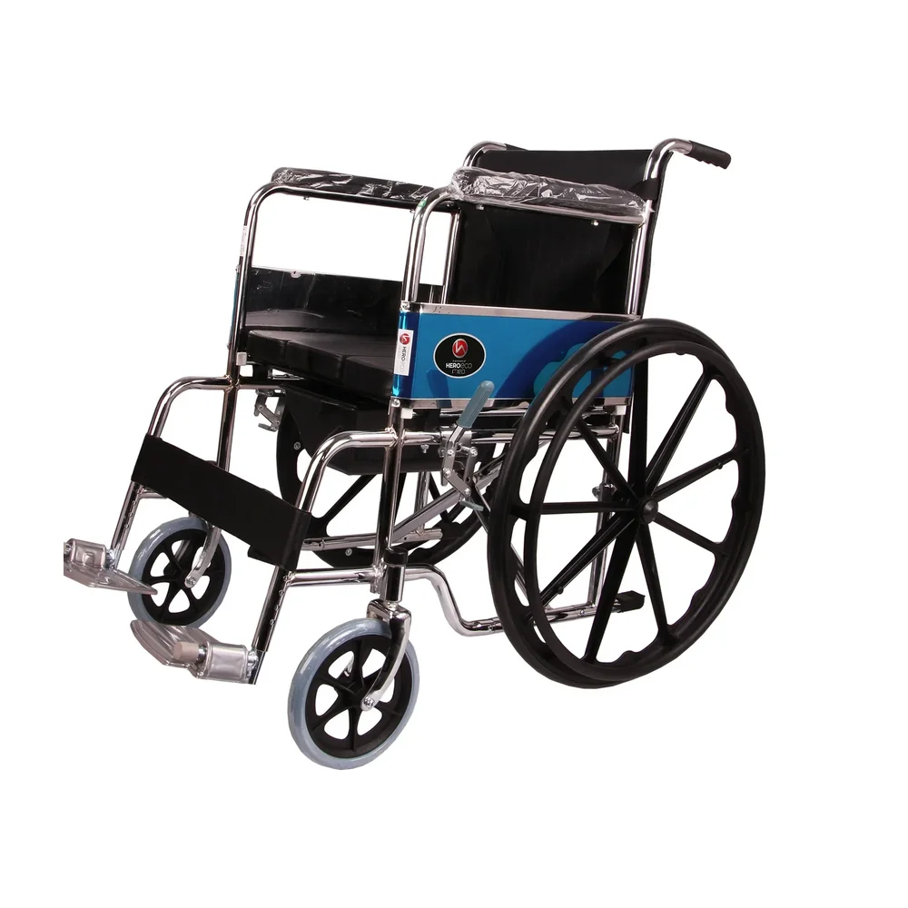 Hero Eco Med Mediva MHL 1002-C Commode Wheelchair - Healthcare & Medical by Accurate Surgicals
