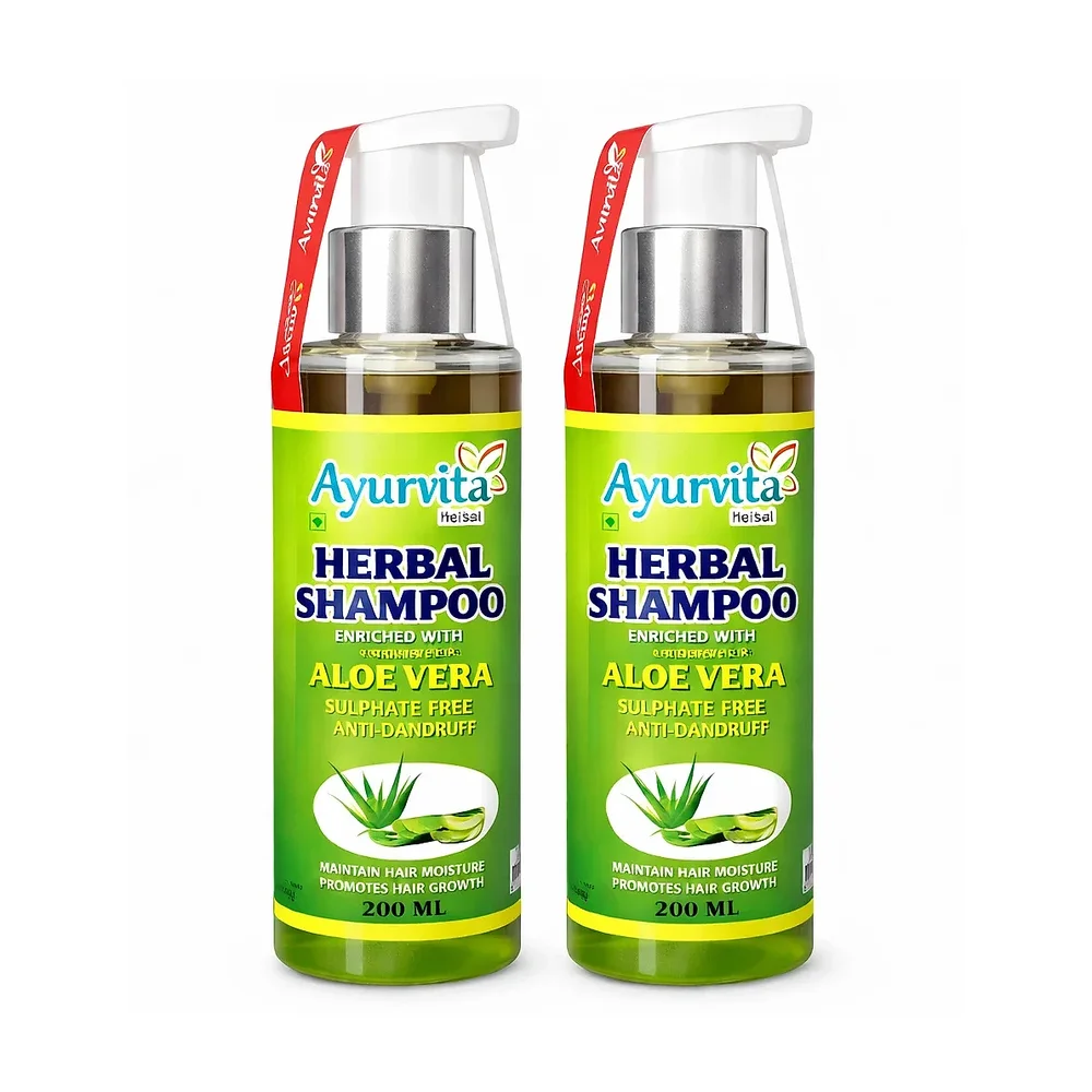 Ayurvita Aloevera Herbal Shampoo 200 ml - Beauty & Personal Care by Ayurvita Life Pvt. Ltd.