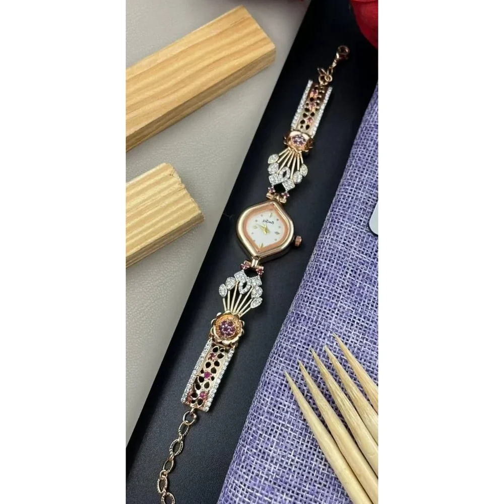 Women's Rose Gold-Tone Crystal Watch - Gems & Jewelry by MK Imitation Jewellery