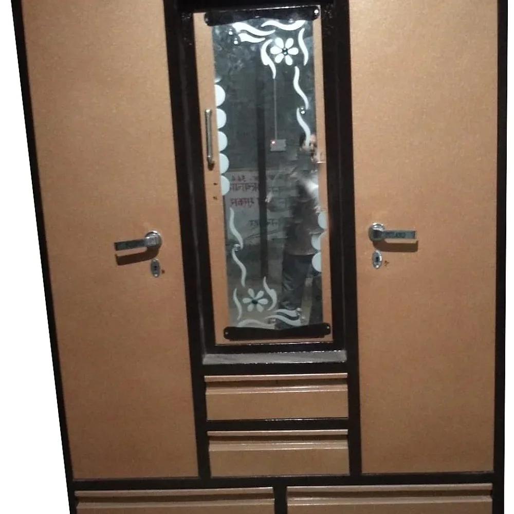 Triple Door Four Drawer Iron Almirah - Furniture & Interiors by M/S. Atika Safe