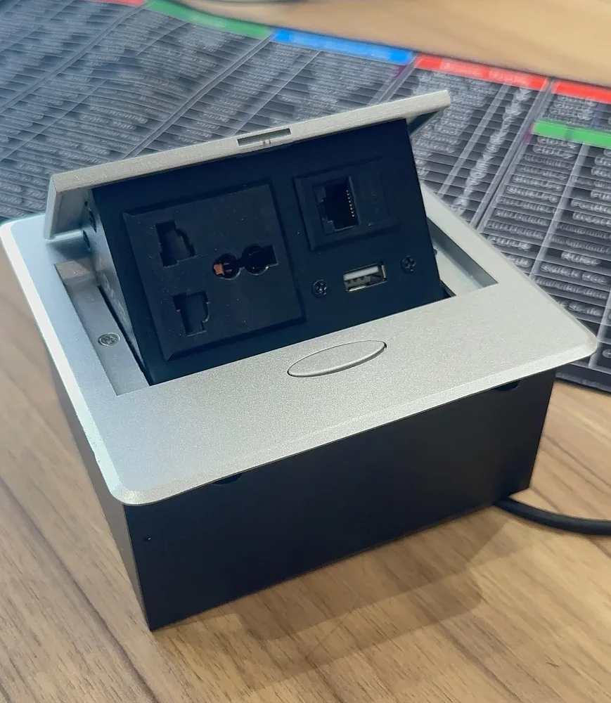 1 Power + 1 Lan + 1 Usb - Electronics & Electrical by Audiovan Tech Mumbai