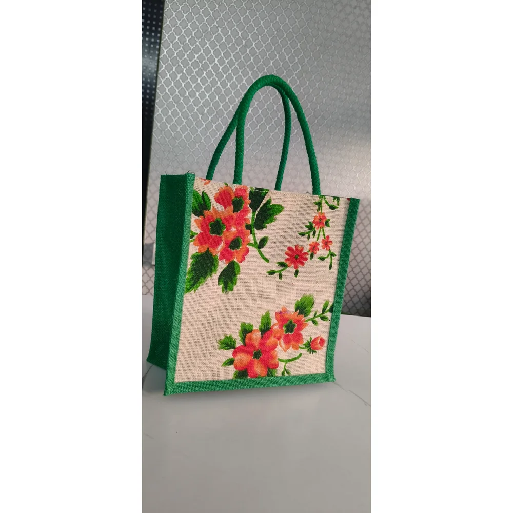 Jute Zipper Lunch Bag - Home & Kitchen by Trendy Jutes